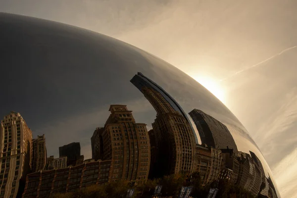 Chicago Estados Unidos Noviembre 2019 Cloud Gate También Conocida Como — Foto de Stock