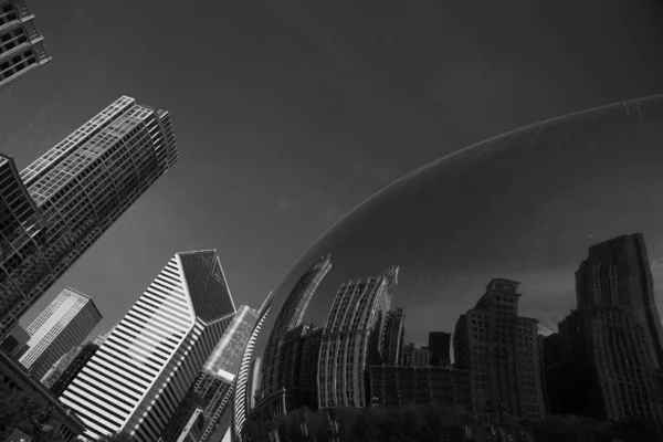 Chicago Usa November 2019 Cloud Gate Alias Bean Största Attraktionerna — Stockfoto