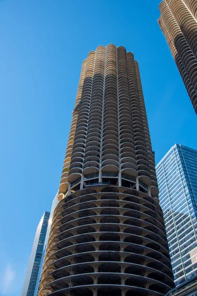 Chicago Usa 2019 November Chicago Felhőkarcolóiról Ismert Amelyek Közül Marina — Stock Fotó