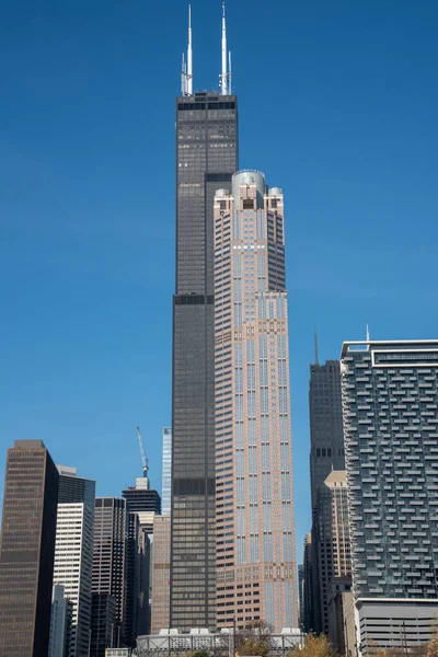 Чикаго Штат Иллинойс Сша Ноября 2019 Года Башня Уильямса Самый — стоковое фото