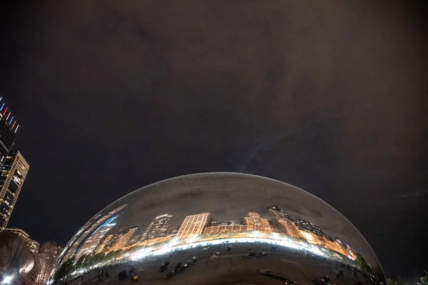 Chicago Eua Novembro 2019 Cloud Gate Aka Bean Uma Das — Fotografia de Stock