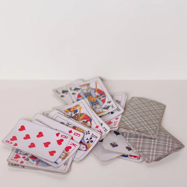 Playing cards. for developing games. — Stock Photo, Image