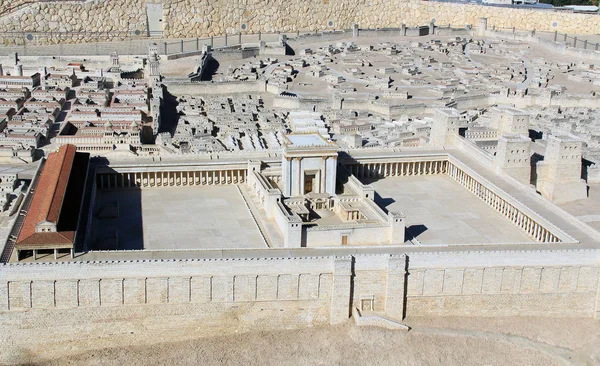 Model of Ancient Jerusalem Temple Mount — Stock Photo, Image