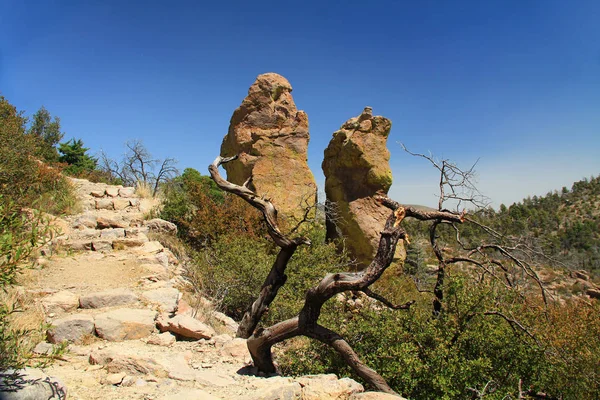 Hoodoo formacje w Chiricahua National Monument, Arizona — Zdjęcie stockowe