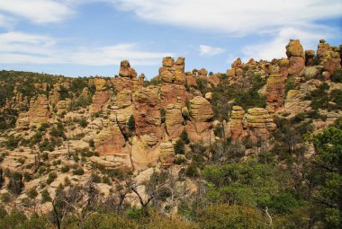 Uğursuzluk oluşumları Chiricahua Ulusal Anıtı, Arizona 