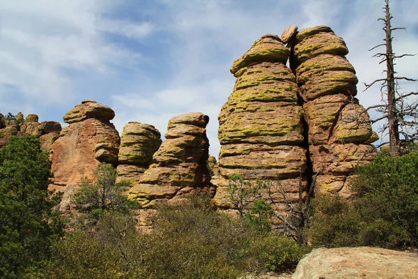 Uğursuzluk oluşumları Chiricahua Ulusal Anıtı, Arizona — Stok fotoğraf