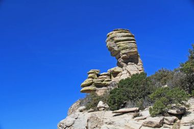 Uğursuzluk kaya oluşumu Mt. Lemmon rüzgarlı noktasında