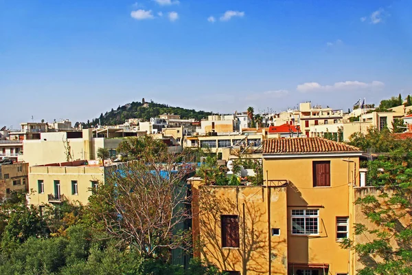 Vista Colorida Del Monumento Philopappos Colina Filopappou Ciudad Atenas Grecia — Foto de Stock