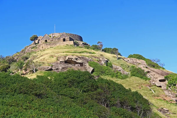 Zicht Old Fort Barrington Five Islands Peninsula Tussen Deep Bay — Stockfoto