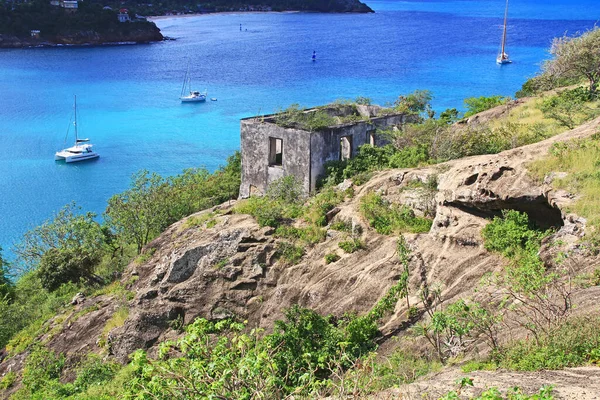 Block Guard House Overlooking Deep Bay Old Fort Barrington Five — Stock Photo, Image