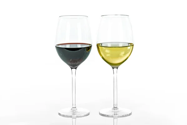 Dos tipos de vino — Foto de Stock