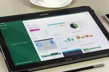 Microsoft Office Excel app Samsung Tablet