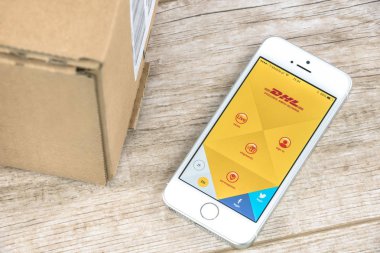 DHL app iphone üzerinde