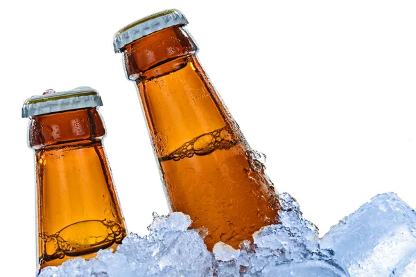 Botellas de cerveza fría — Foto de Stock