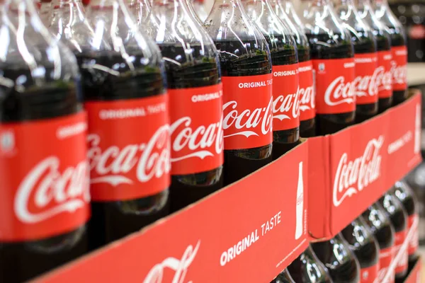 Botellas de Coca Cola — Foto de Stock
