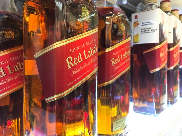 Botellas de whisky Johnnie Walker — Foto de Stock