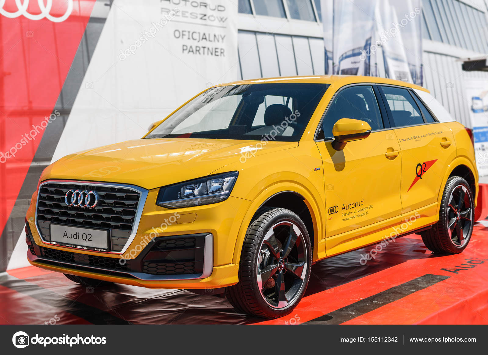 Yellow Audi Q2 Stock Editorial Photo © 155112342