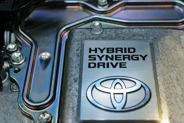 Toyota ibrido Synergy Drive segno — Foto Stock