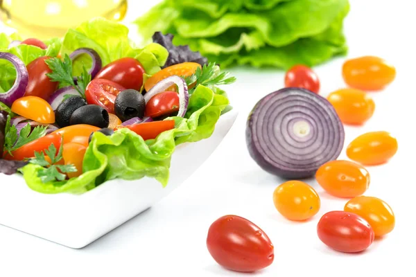 Healthy and fresh vegetable salad — Stock Photo, Image