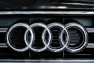 Audi araba işareti yakın çekim