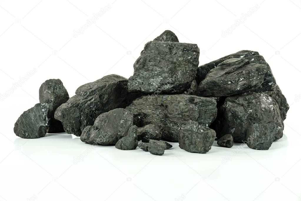Black coals from coal mine
