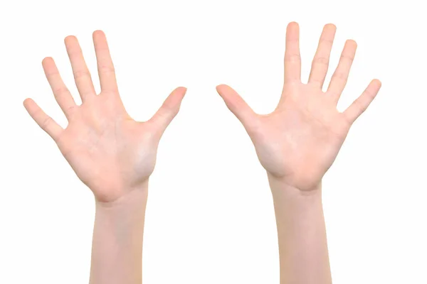 Símbolo mãos abertas — Fotografia de Stock