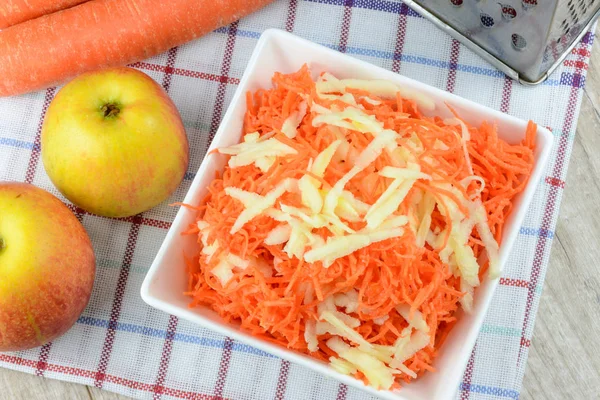 Carrots with apple salad Royalty Free Stock Images