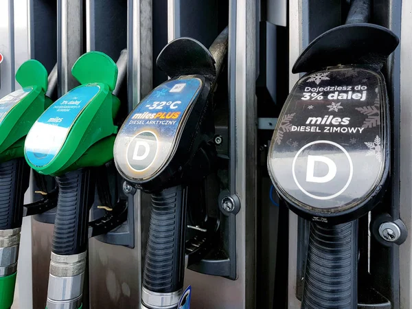 Pumps in the Circle K filling station — Stock Photo, Image