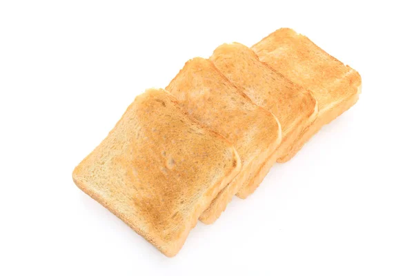 Toastbrot Isoliert Auf Weißem Hintergrund Nahaufnahme Hohe Details — Stockfoto