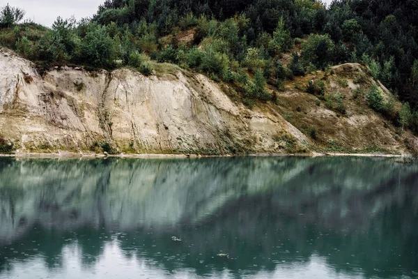 Doğa Manzara Dağlarda Göl Arkaplan — Stok fotoğraf