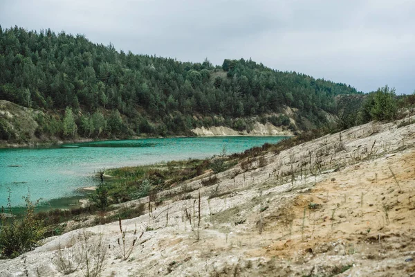 Doğa Manzara Dağlarda Göl Arkaplan — Stok fotoğraf