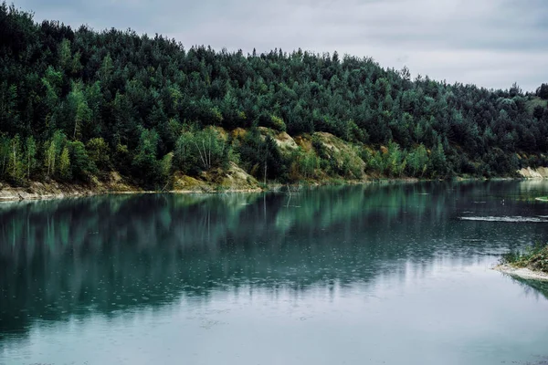 Nature Landscape Lake Mountains Background — Stock Photo, Image
