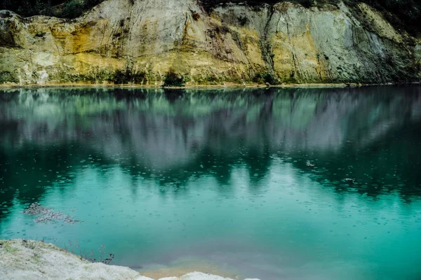 Doğa Manzara Dağlarda Göl Arkaplan — Stok fotoğraf