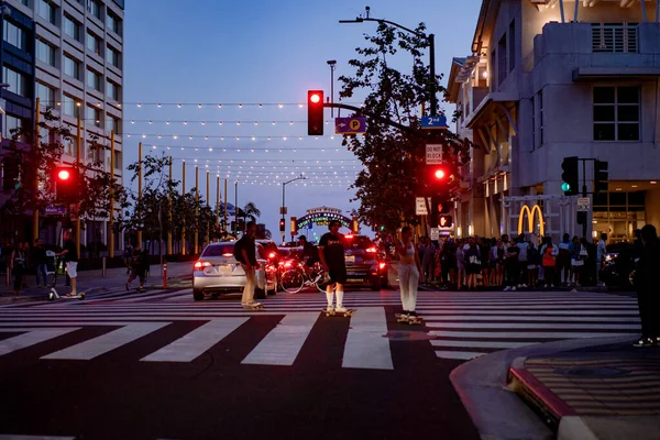 Vista Nocturna Ciudad — Foto de Stock