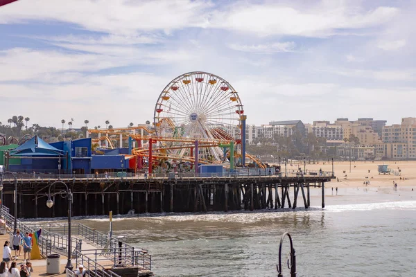 Santa Monica Pier Kalifornien — Stockfoto
