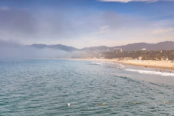 Santa Monica City Beach Helg Santa Monica Bakgrund — Stockfoto