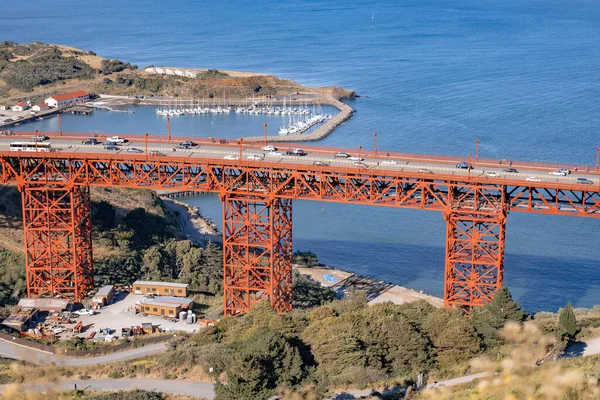 Golden Gate Bridge, suspension bridge over the Golden Gate Strait. San Francisco
