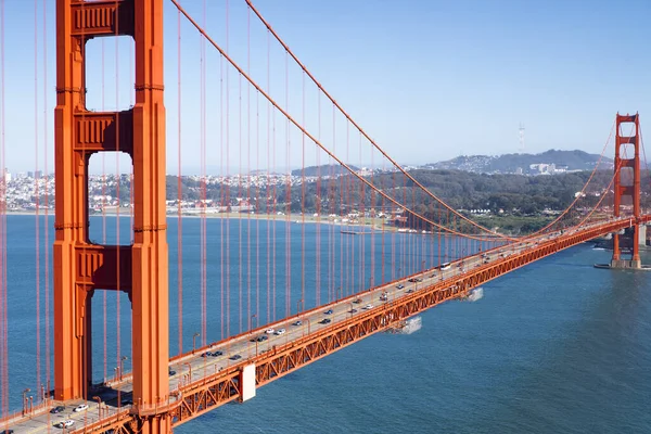 Golden Gate Bridge Висячий Міст Через Протоку Золоті Ворота Сан — стокове фото