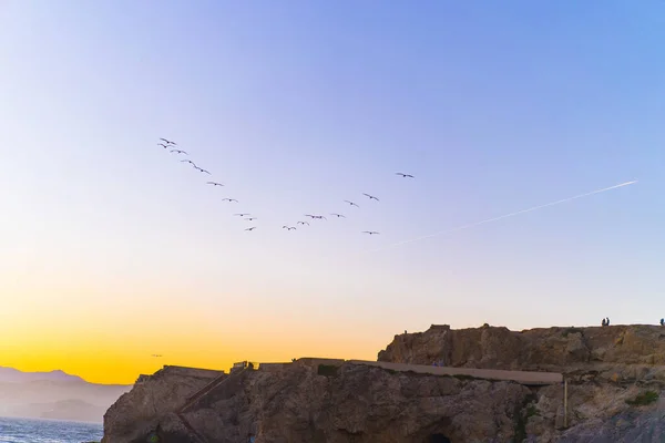 Sunset Ocean Point Lobos San Francisco California Beaches Usa — Stock Photo, Image