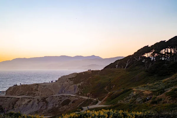 Sunset Ocean Point Lobos San Francisco California Beaches Usa — Stock Photo, Image