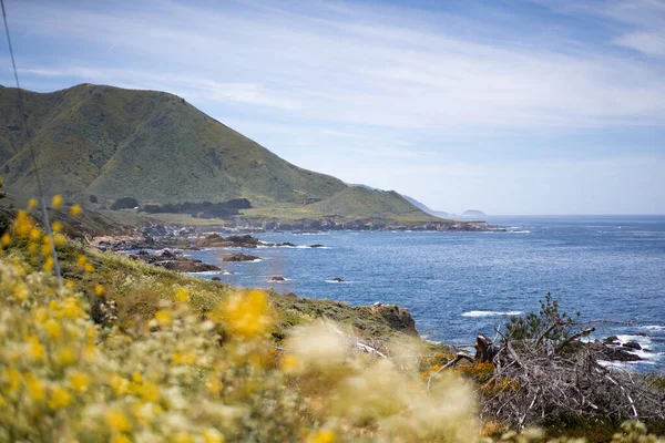 Carmel Highlands California Latar Belakang Laut Dan Alam — Stok Foto