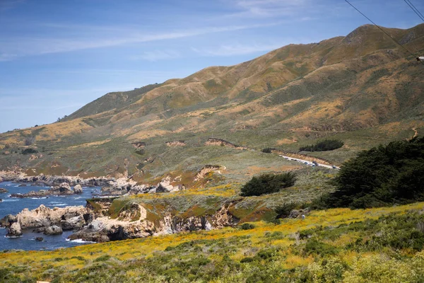 Carmel Highlands Kaliforniya Okyanus Doğa Arka Planı — Stok fotoğraf