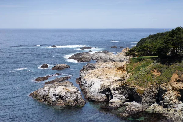 Carmel Highlands Kaliforniya Okyanus Doğa Arka Planı — Stok fotoğraf