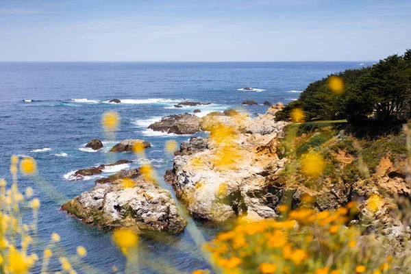 Carmel Highlands California Ocean Nature Background — Stock Photo, Image