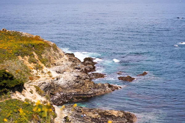 Carmel Highlands Kaliforniya Okyanus Doğa Arka Planı — Stok fotoğraf