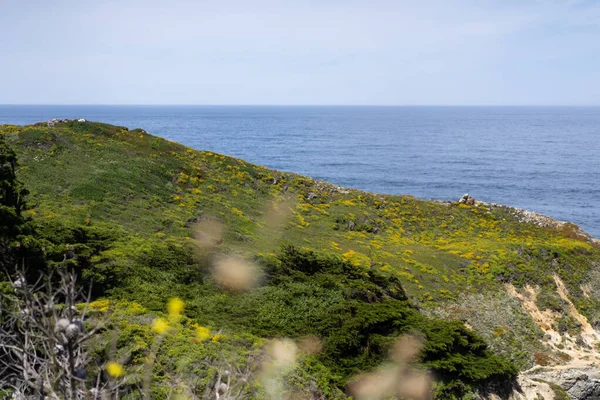 Carmel Highlands California Latar Belakang Laut Dan Alam — Stok Foto