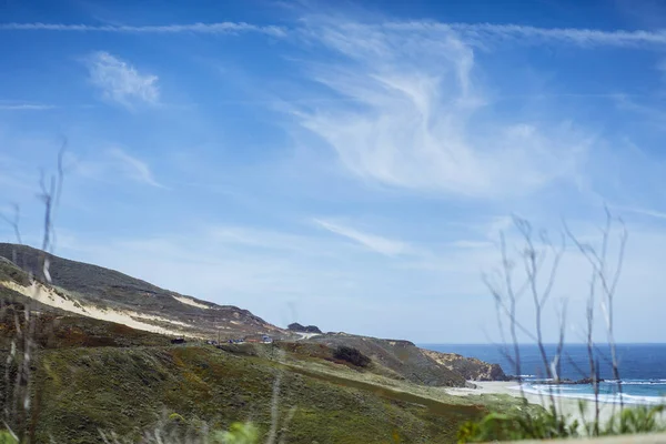 Καρμέλ Χάιλαντς Καλιφόρνια Ωκεανός Και Φύση Φόντο — Φωτογραφία Αρχείου