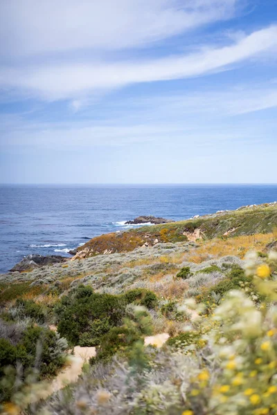 Carmel Highlands Califórnia Oceano Natureza Fundo — Fotografia de Stock