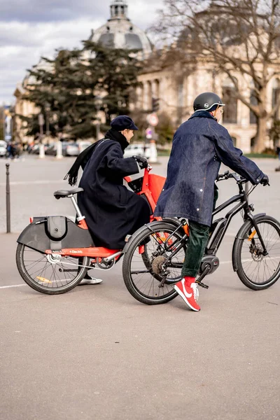 Gatufoton Platser Människor Frankrike Paris Mars 2020 — Stockfoto