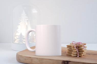 Mockup tarz stok Ürün görüntü, sen-ebilmek eklemek için özel tasarım/alıntı beyaz kupa.